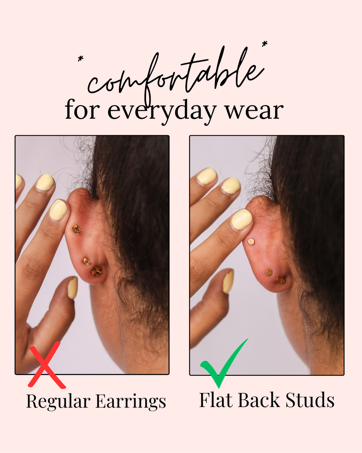 Iris Flat Back Stud