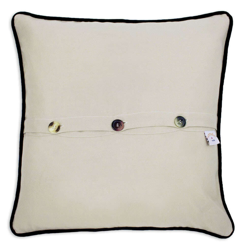 Chicago Hand-Embroidered Pillow by CatStudio